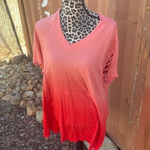 Peach/ Orange ombré hoodies